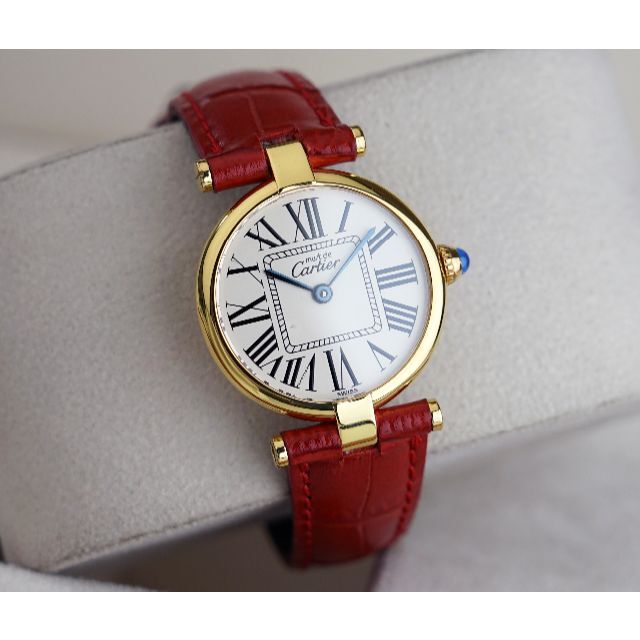 美品 カルティエ マスト ヴァンドーム オパラン ローマン SM Cartier