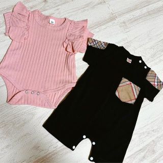 エイチアンドエム(H&M)の新生児 乳児 洋服(ロンパース)