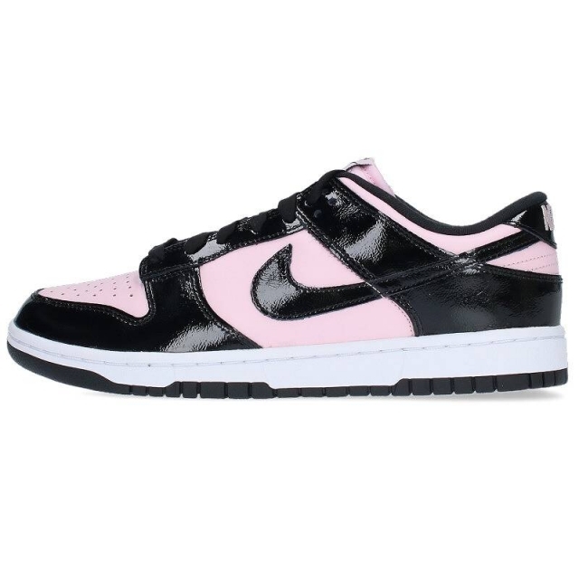 レディースナイキ WMNS Dunk Low Essential Black Patent Leather DJ9955-600 ダンク ロー エッセンシャル ブラック パテント スニーカー レディース 26.5cm