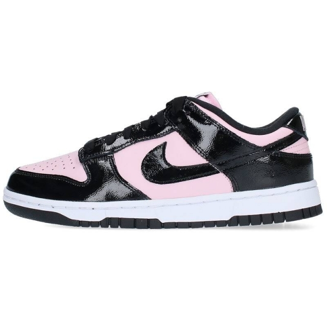 ナイキ WMNS Dunk Low Essential Black Patent Leather DJ9955-600 ダンク ロー エッセンシャル ブラック パテント スニーカー レディース 25cmスニーカー