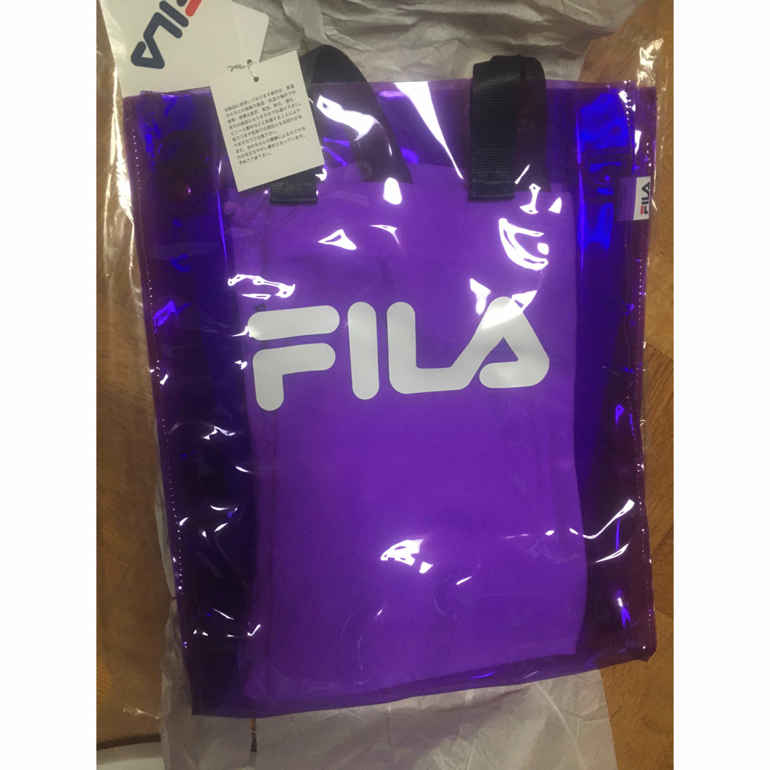 FILA(フィラ)の【新品】[パープル] FILA　クリアトートバッグ FM2146 トートバッグ レディースのバッグ(トートバッグ)の商品写真