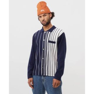 STUSSY STRIPED KNIT SHIRT