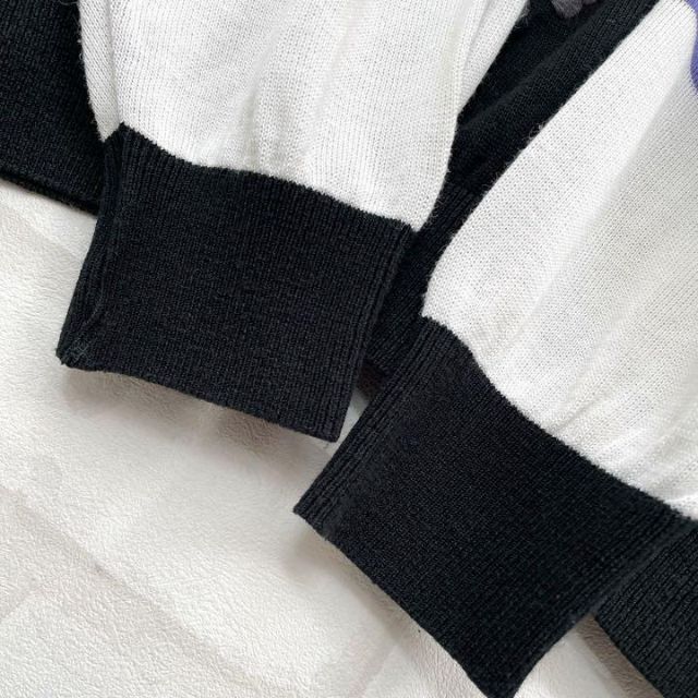総柄刺繍】レトロ ヴィンテージ 奇抜デザイン 総刺繍 ニット 総柄刺繍】レトロ ヴィンテージ 奇抜デザイン 総刺繍 ニット