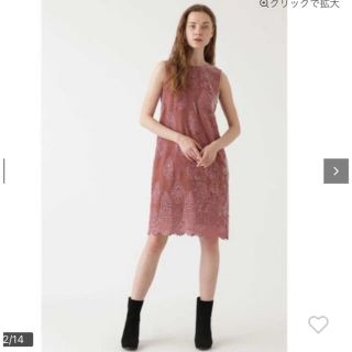 ジルスチュアート(JILLSTUART)の美品♡JILL♡ジルスチュアート♡ヴェルベットレースワンピース(ひざ丈ワンピース)