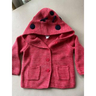 ザラキッズ(ZARA KIDS)の  babygap てんとう虫　カーディガン　ニット(カーディガン/ボレロ)