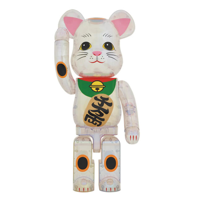 MEDICOM TOY(メディコムトイ)のBE@RBRICK 招き猫 透明メッキ 1000％ エンタメ/ホビーのフィギュア(その他)の商品写真