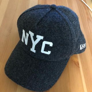 ニューエラー(NEW ERA)のnew era キャップ　男女兼用　新品未使用　メルトンウール　ダークグレー(キャップ)