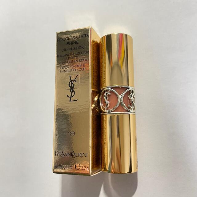 Yves Saint Laurent Beaute(イヴサンローランボーテ)のYSL ルージュ ヴォルプテシャイン 123 リップ コスメ/美容のベースメイク/化粧品(口紅)の商品写真