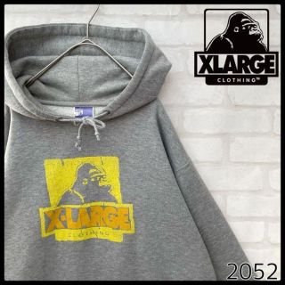 エクストララージ(XLARGE)の【入手困難モデル】エクストララージ 希少カメラタグ スウェットフーディー グレー(パーカー)