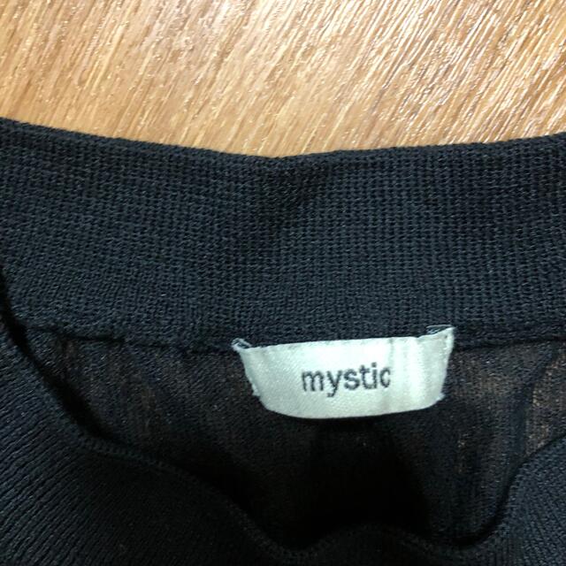 mystic(ミスティック)のmystic ブラック　薄手ニット レディースのトップス(カットソー(長袖/七分))の商品写真