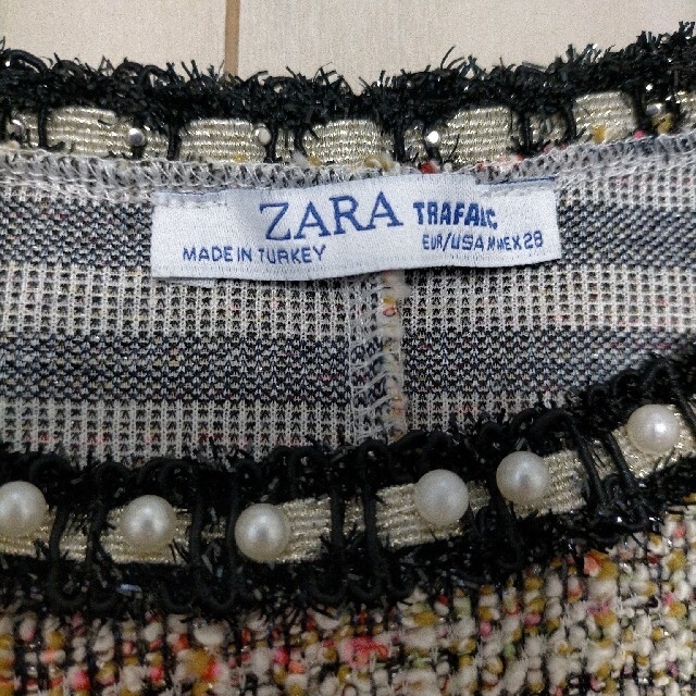 ZARA(ザラ)のZARA ツイードカットソー レディースのトップス(カットソー(半袖/袖なし))の商品写真