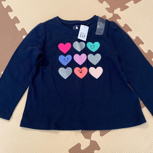 babyGAP(ベビーギャップ)のGAP ロンT ネイビー キッズ/ベビー/マタニティのキッズ服女の子用(90cm~)(Tシャツ/カットソー)の商品写真