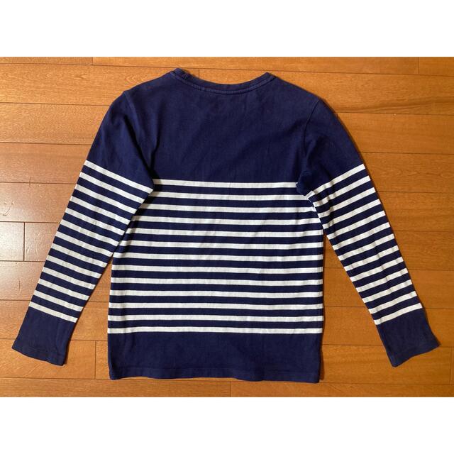 UNIQLO(ユニクロ)のデニムパンツ140  と　ストライプ長袖Tシャツ150  セット キッズ/ベビー/マタニティのキッズ服男の子用(90cm~)(Tシャツ/カットソー)の商品写真