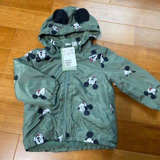 エイチアンドエム(H&M)の新品未使用★ H&M ミッキーフード付きダウン(ジャケット/上着)