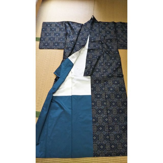 水着/浴衣村山大島紬 紬と羽織り アンサンブル 高級正絹