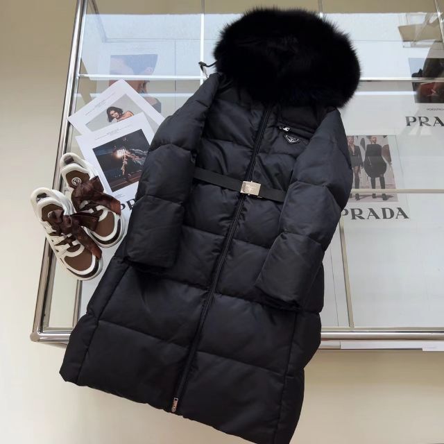 希少!!】 20-21AW PRADA ファーダウンコート ダウンジャケット