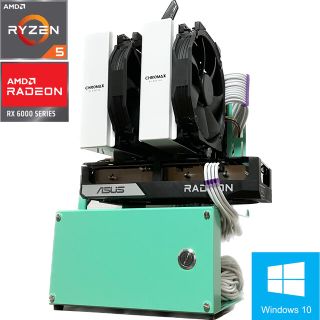 ゲーミングPC Ryzen5 5600X RX6600XT ITX 長尾製作所(デスクトップ型PC)