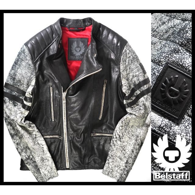 BELSTAFF(ベルスタッフ)の新品 BELSTAFF ベルスタッフ ENNIS レザーライダースジャケット メンズのジャケット/アウター(ライダースジャケット)の商品写真