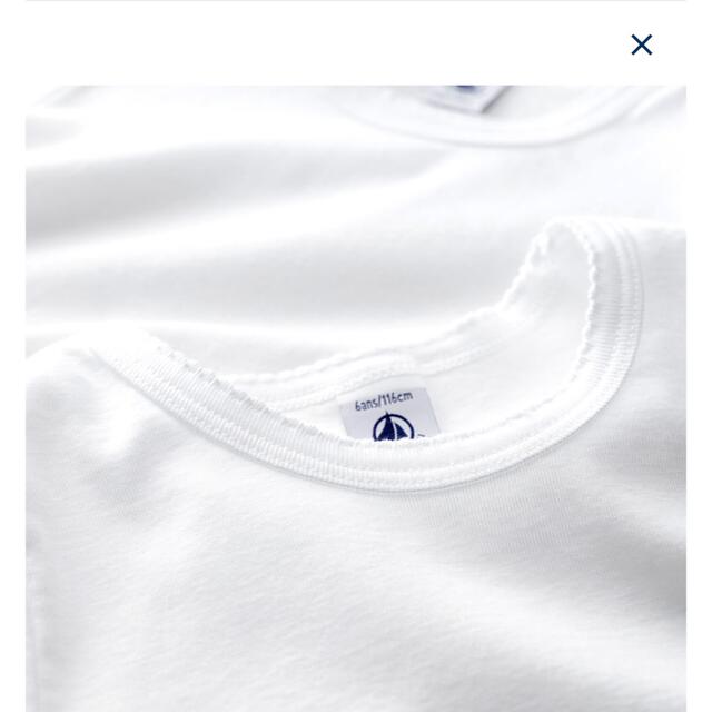 PETIT BATEAU(プチバトー)のプチバトー　新品　ポワンココット　半袖　Tシャツ2枚組　レディースL/18ans レディースのトップス(Tシャツ(半袖/袖なし))の商品写真