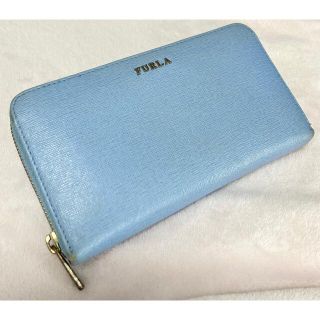 フルラ(Furla)のFURLA フルラ ラウンドファスナー 長財布 ブルー(財布)