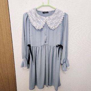 アベイル(Avail)のAvail　アベイル　量産　水色　レース　ワンピース　推し　可愛い　レディース(ひざ丈ワンピース)