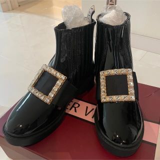 ロジェヴィヴィエ(ROGER VIVIER)のRV ビジュー　ブーツ　36(ブーツ)