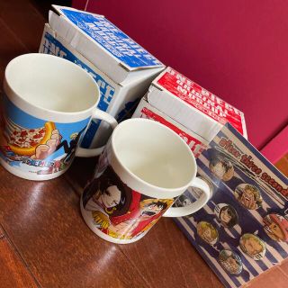 ワンピース(ONE PIECE)のワンピース　マグカップ2個＋スープカップ＋缶バッチ(キャラクターグッズ)