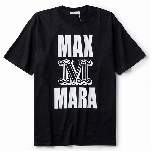 専用 MAX MARA MMDOG T-SHIRT LOGO Tシャツ 黒 XS