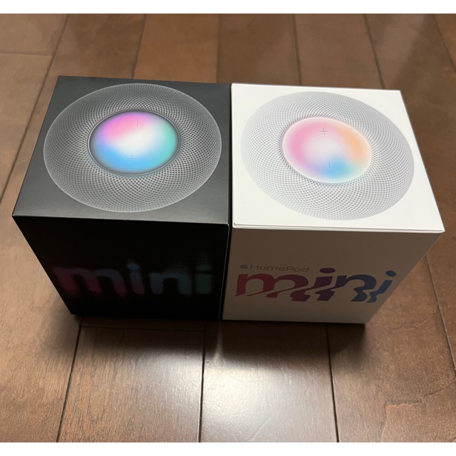 2台セット)APPLE HomePod mini ホワイト、スペースグレイ 2台セット)APPLE HomePod mini ホワイト、スペースグレイ