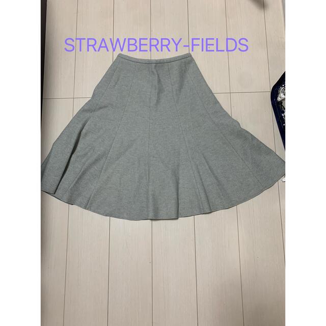 STRAWBERRY-FIELDS(ストロベリーフィールズ)のSTRAWBERRY-FIELDS秋冬ひざ丈スカート レディースのスカート(ひざ丈スカート)の商品写真