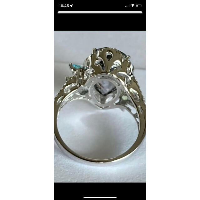 美憂様タンザナイト5ct 以上　天然ダイヤ　18金　k18日本製 レディースのアクセサリー(リング(指輪))の商品写真