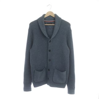 トミーヒルフィガー(TOMMY HILFIGER)のトミーヒルフィガー カーディガン ニットジャケット ショールカラー 長袖 L 紺(カーディガン)