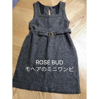 ローズバッド(ROSE BUD)のマキロン様専用●ROSE BUDモヘアワンピ＆JIMMY CHOO財布・クラッチ(ミニワンピース)