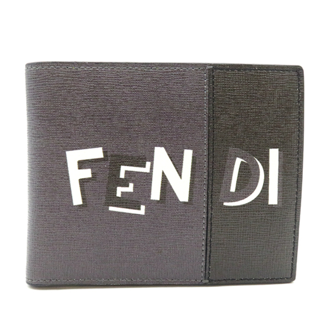 【即納】 FENDI - フェンディ  二つ折り財布  グラフィカルプリント コインウォレット 折り財布