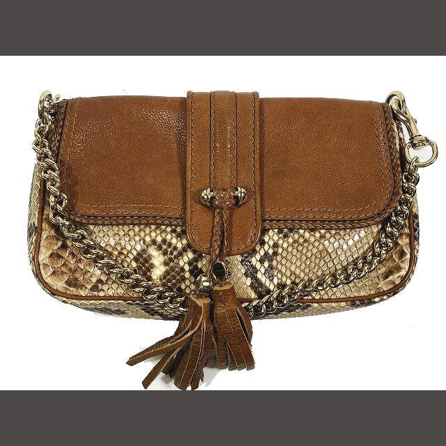 グッチ GUCCI マラケシュ チェーン ショルダーバッグ 肩掛け パイソン