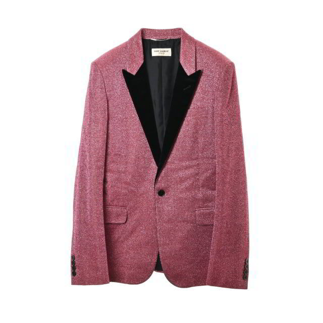 Saint Laurent - Saint Laurent Paris ラメ ピークドラペルテーラード