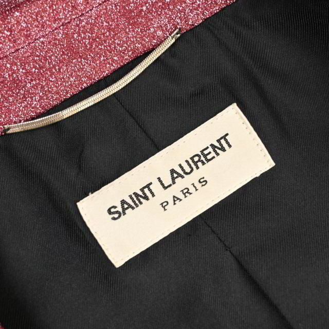 Saint Laurent - Saint Laurent Paris ラメ ピークドラペルテーラード