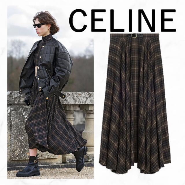 素敵な celine - セリーヌ♡美品♡スカート♡セットアップ♡チェック