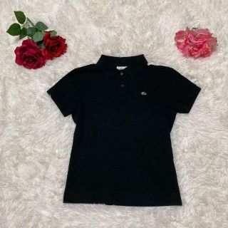 ラコステ(LACOSTE)の【LACOSTE】ラコステ/半袖子供服/サイズ40/ブラック/ポロシャツ(Tシャツ/カットソー)