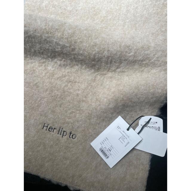 Her lip to(ハーリップトゥ)の❣️完売品❣️herlipto Two-tone Stole ストール レディースのファッション小物(マフラー/ショール)の商品写真