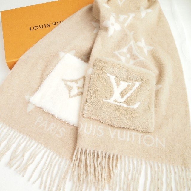 LOUIS VUITTON - ヴィトン エシャルプ・コールド レイキャビック ベージュ ミンクファー ポケットの通販 by sui*i's