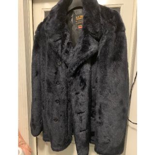 シュプリーム(Supreme)の17aw SUPREME × schott  faux fur peacoat(ピーコート)