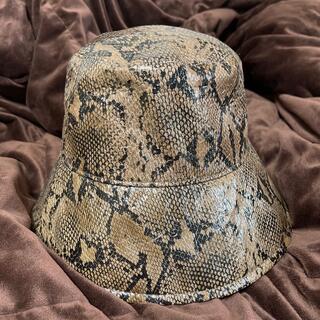 スライ(SLY)の【SLY】veagan leather bucket hat(ハット)