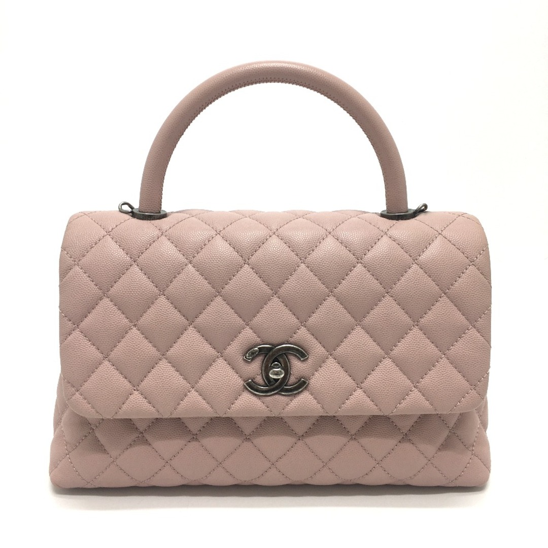 CHANEL(シャネル)のシャネル CHANEL ココハンドルS A92991 CC ココマーク カバン 2WAY/斜め掛け ハンドバッグ キャビアスキン ピンク系 レディースのバッグ(ハンドバッグ)の商品写真