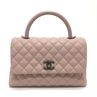 シャネル(CHANEL)のシャネル CHANEL ココハンドルS A92991 CC ココマーク カバン 2WAY/斜め掛け ハンドバッグ キャビアスキン ピンク系(ハンドバッグ)