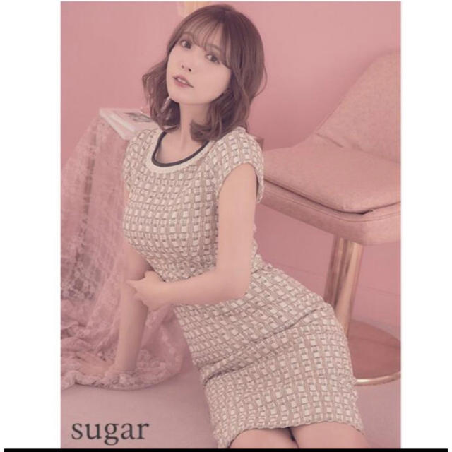 AngelR(エンジェルアール)のエルケイ　sugar シュガー　erukei キャバドレス　ワンピース　ツイード レディースのフォーマル/ドレス(ナイトドレス)の商品写真
