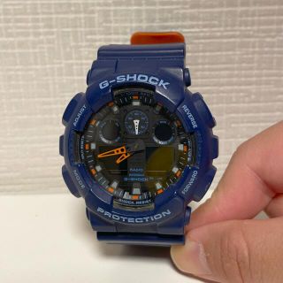 ジーショック(G-SHOCK)のG-SHOCK ブルー/オレンジ　ジャンク品(腕時計(アナログ))