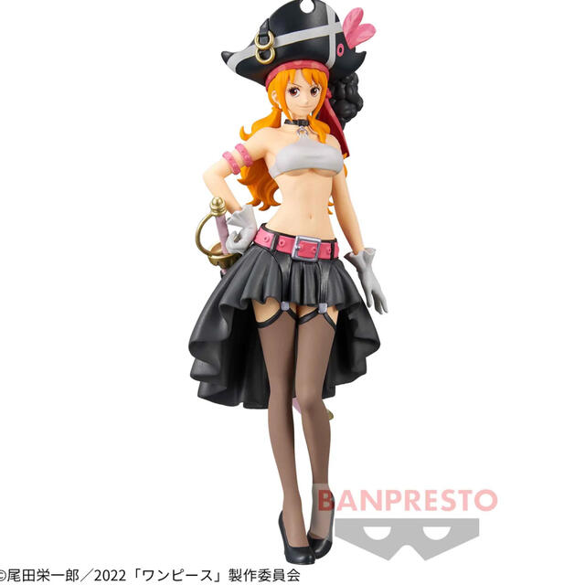 BANPRESTO - ワンピース ナミ フィルムレッド フィギュア おまけ付きの