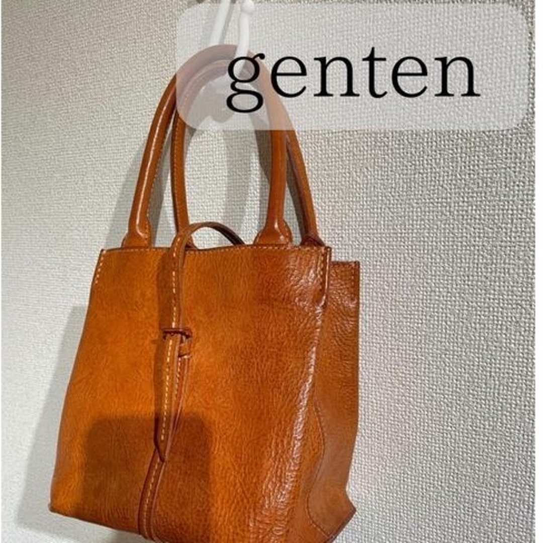 genten ハンドバッグ トスカシリーズ 本革バッグ - ハンドバッグ