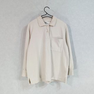 マーガレットハウエル(MARGARET HOWELL)の美品 MHL.  MATTECOTTONJERSEY  カットソー　ナチュラル(カットソー(長袖/七分))